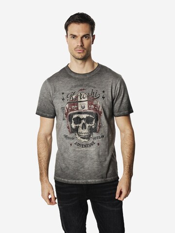 KOROSHI Μπλουζάκι σε γκρι: μπροστά