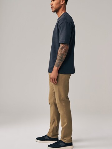Next Slimfit Chino hlače | rjava barva