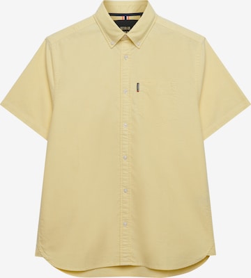 Superdry & Co Regular fit Overhemd 'Essentials Oxford' in Geel: voorkant