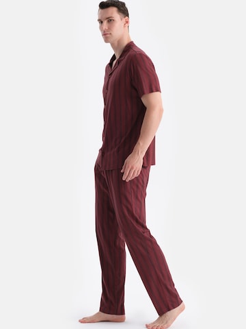 Dagi Dolga pižama | rdeča barva