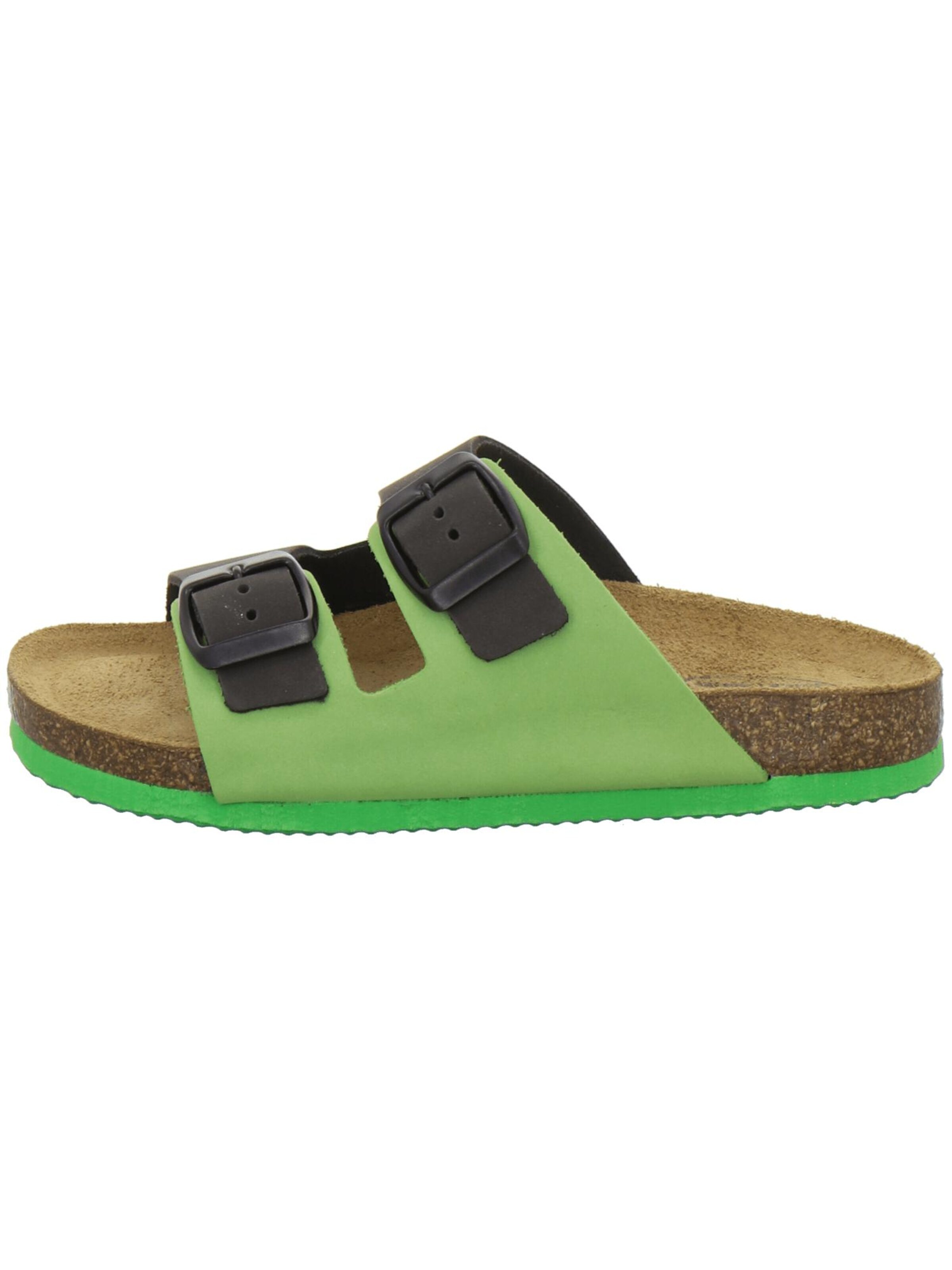 Chaussures ouvertes 'Jungen Pantolette Zweischnaller apfel' AFS-Schuhe en vert