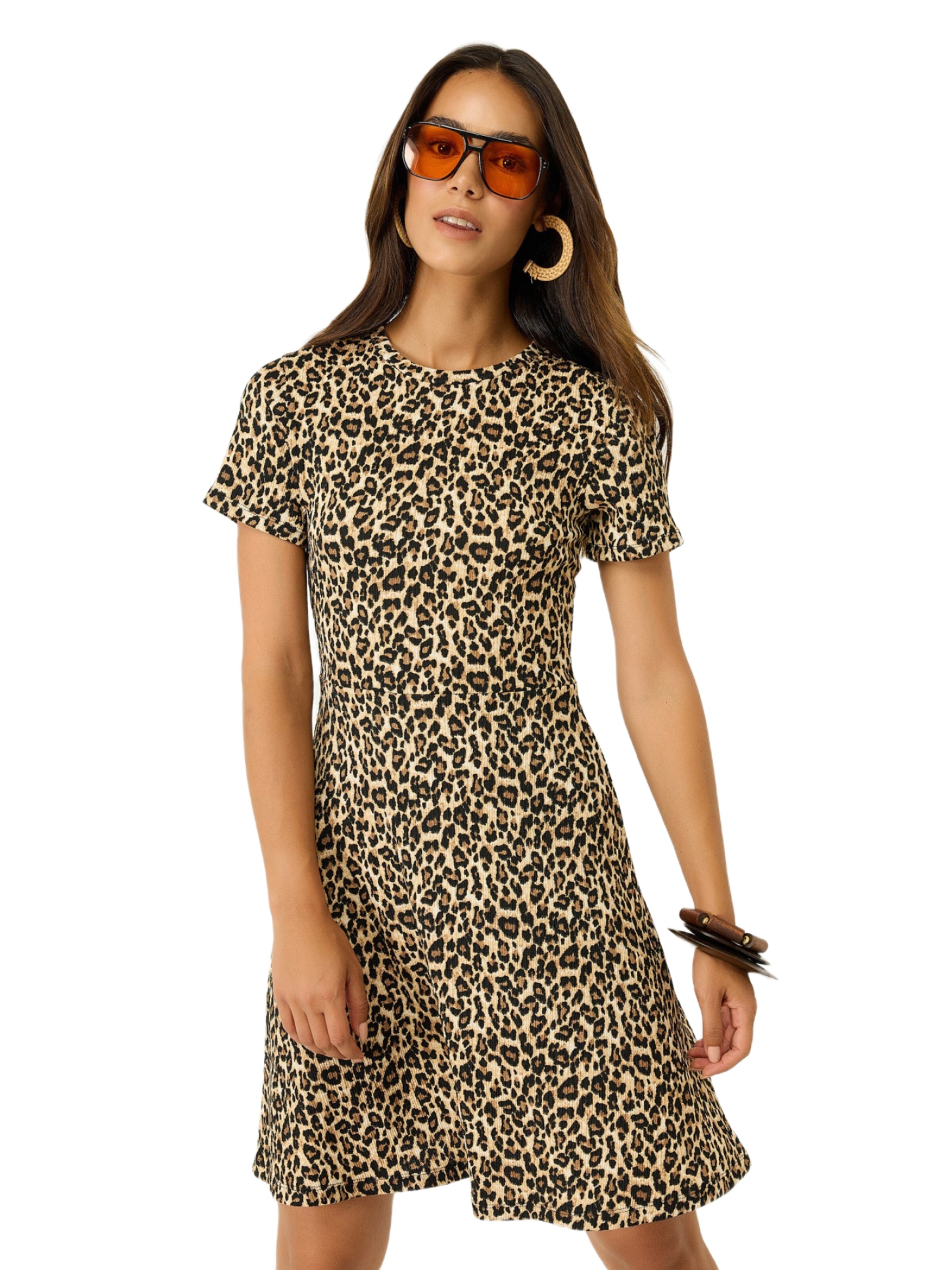 No Matter What Kleid in Braun: Vorderseite