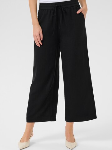 Wide leg Pantaloni 'KAmilia' di Kaffe in nero: frontale