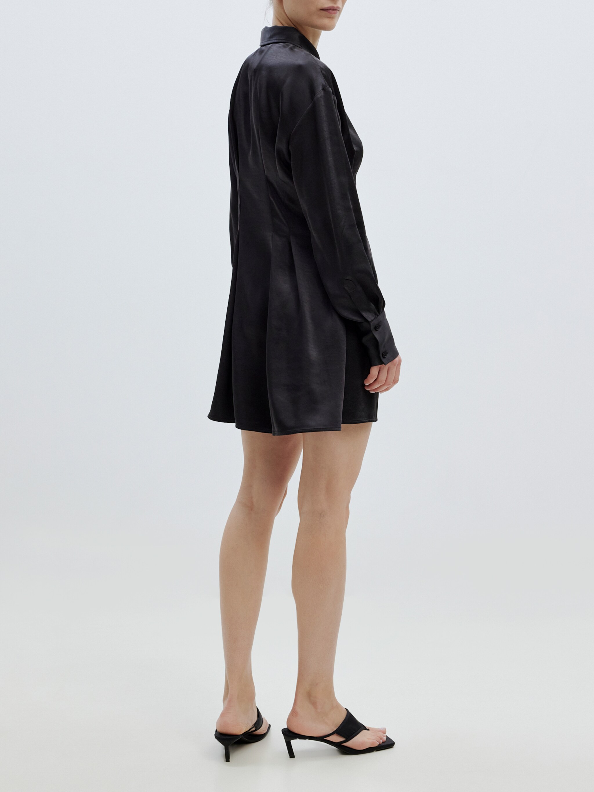 EDITED Produkte Blusenkleid 'Charleen' schwarz