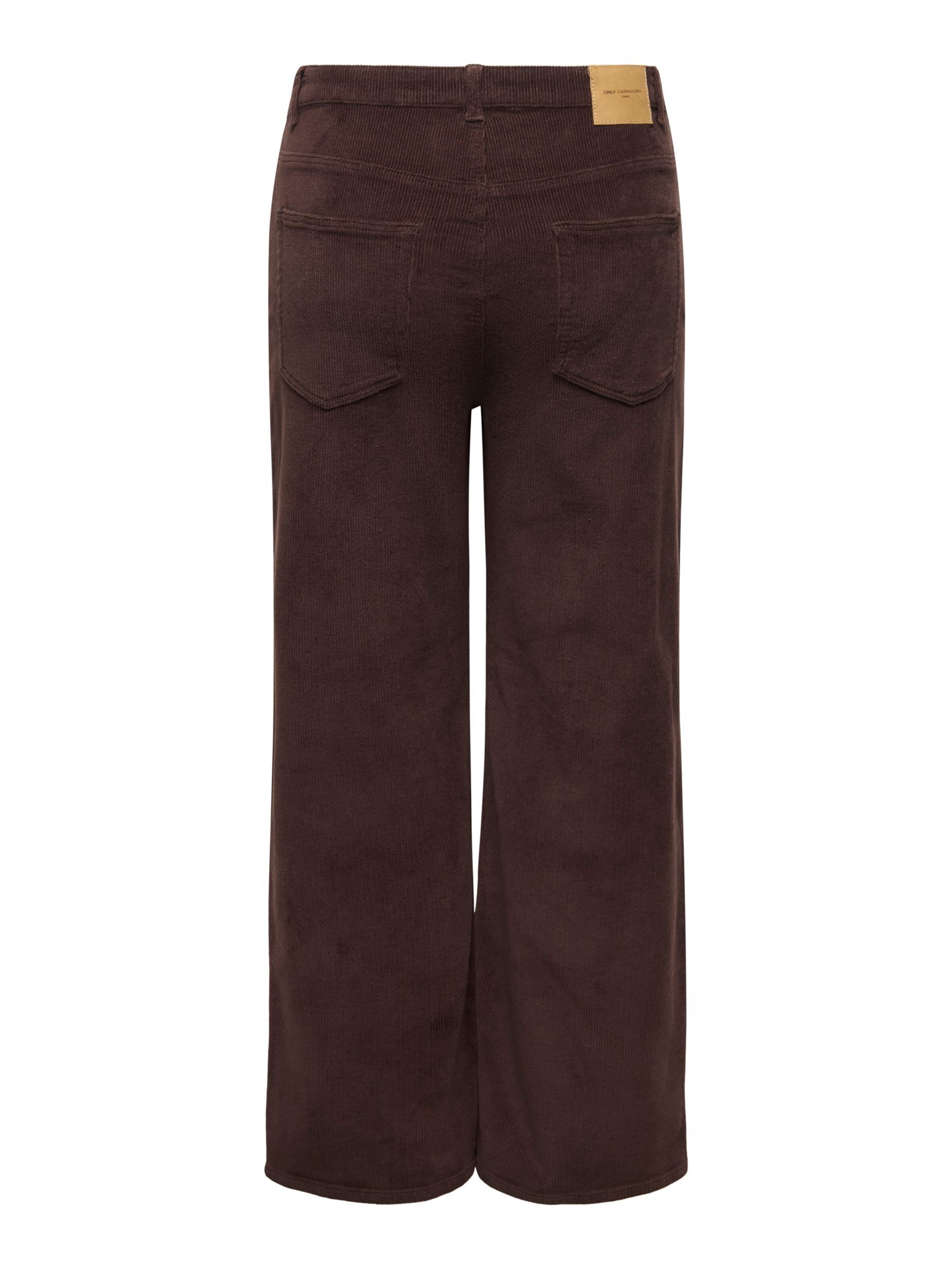 ONLY Carmakoma - Pierna ancha Pantalón 'CARHope' en marrón