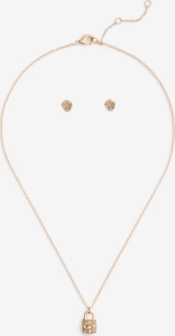 auksinė COACH Juvelyrinių dirbinių rinkinys 'Signature C Pavé': priekis