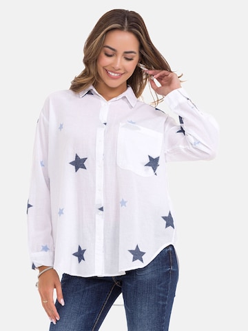 CIPO & BAXX Blouse 'WH127' in Wit