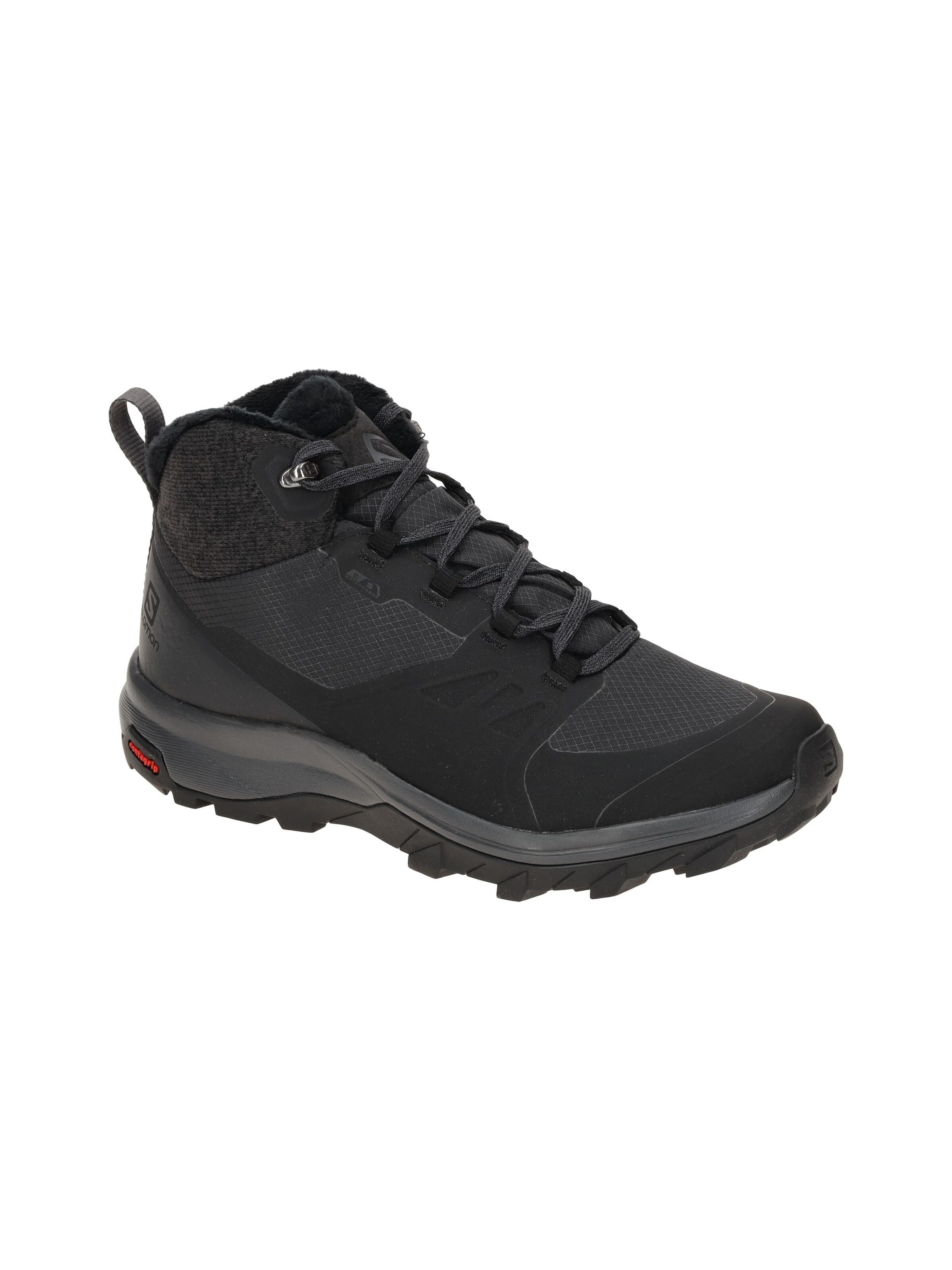 SALOMON Athletic Shoes 'Salomon Outsnap CS Schuhe Damen schwarz Waterproof 411101' in Black: front