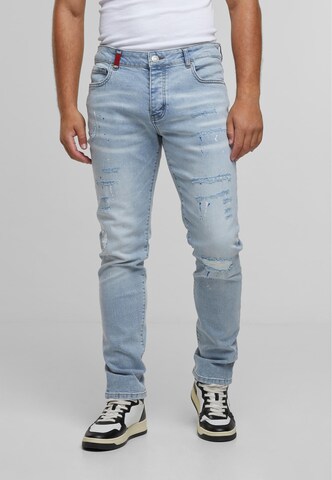 2Y Premium Slimfit Jeans 'Leonardo' in Blauw: voorkant