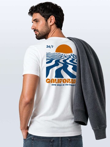 Neverless Shirt 'California Sunset' in White