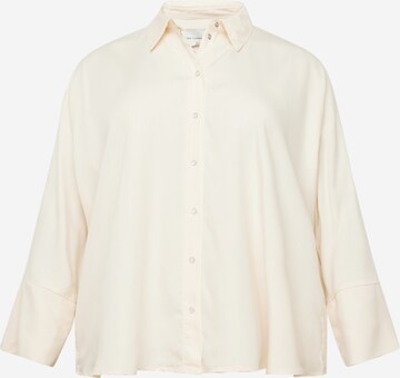 ONLY Carmakoma Blouse 'CARGRACE' in Beige: voorkant