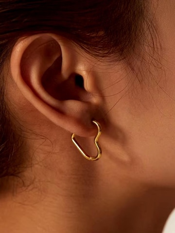 Pure Schmuck Oorbellen 'Love Heart' in Goud