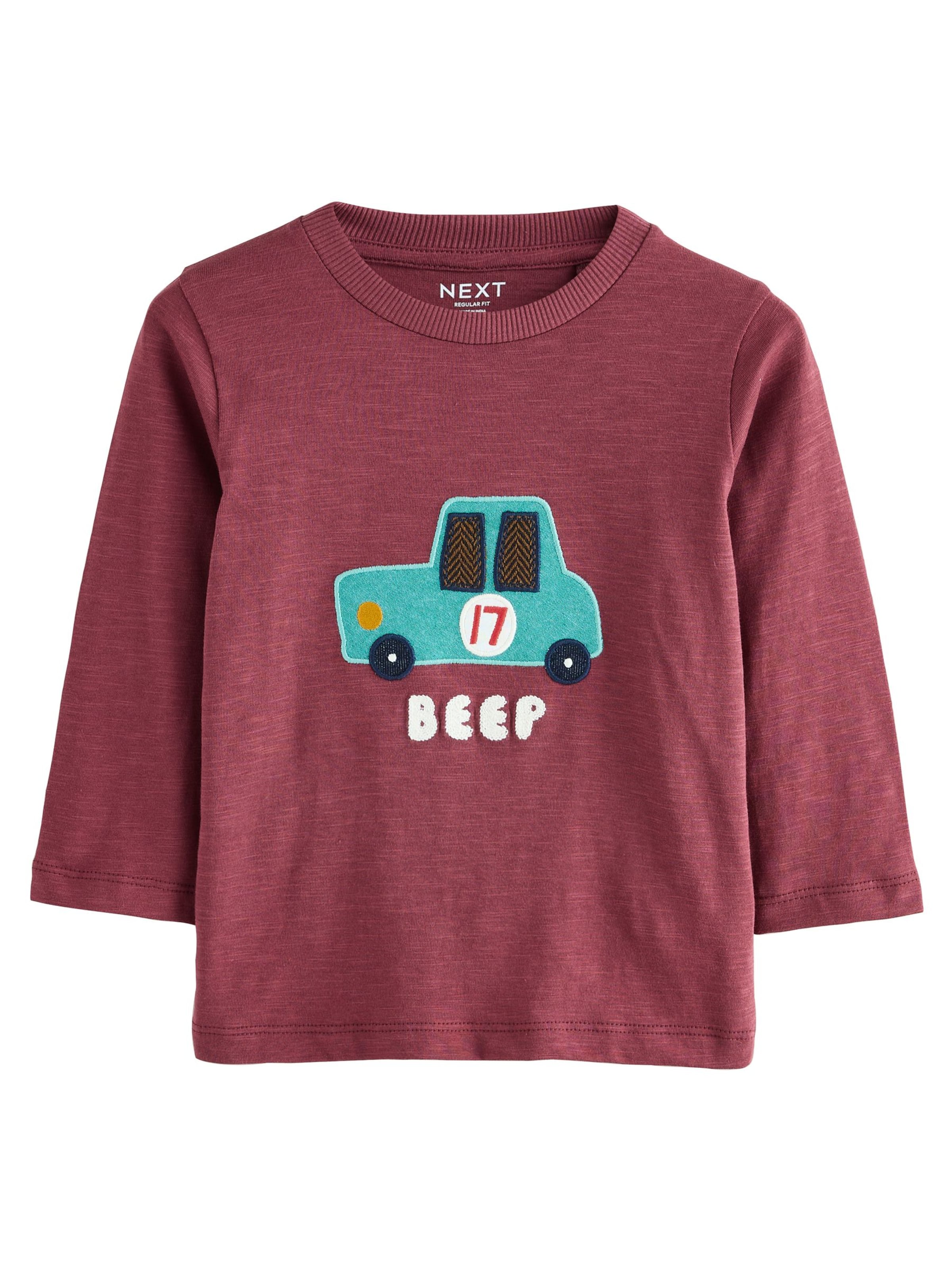 Next Тениска в лазурно синьо / боровинка / черно / естествено бяло, Преглед на продукта