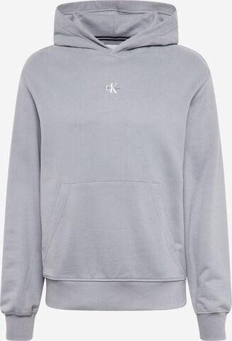 Calvin Klein Jeans Sweatshirt in Grijs: voorkant