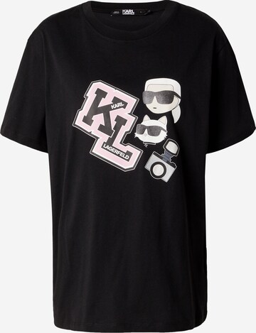 Karl Lagerfeld Shirt in Zwart: voorkant