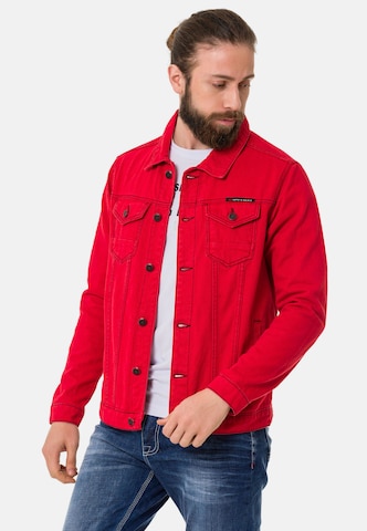 CIPO & BAXX Jeansjacke in Rot