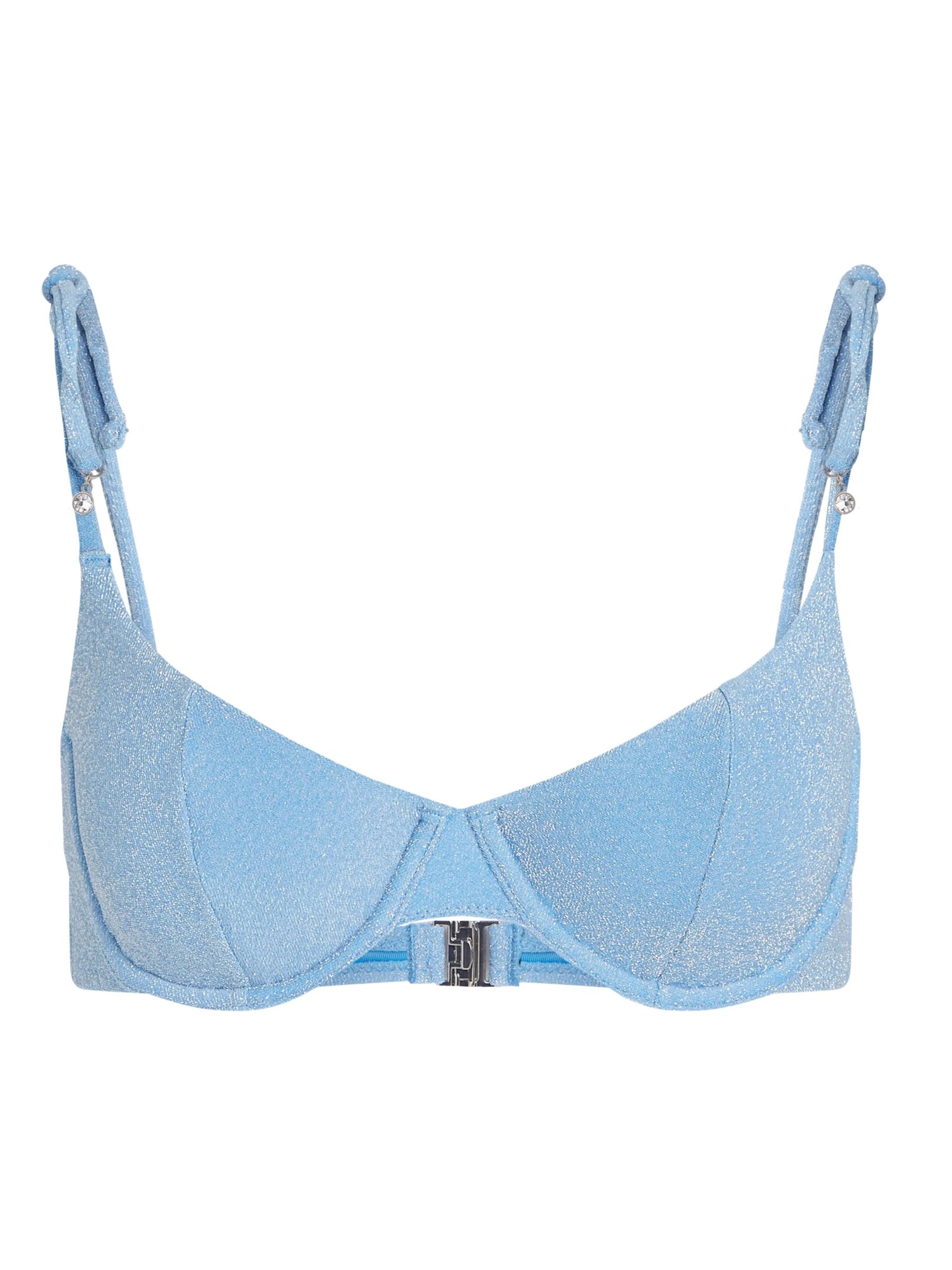 Karl Lagerfeld Bikinitop in 90 in hellblau, Produktansicht