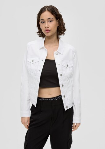 QS Between-Season Jacket in White: front