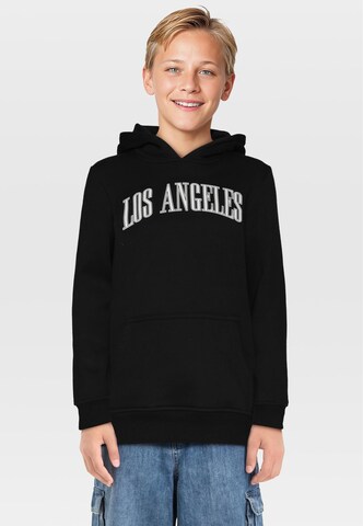 Urban Classics Sweatshirt 'Los Angeles & New York' in Grau
