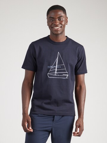 T-Shirt NORSE PROJECTS en bleu : devant