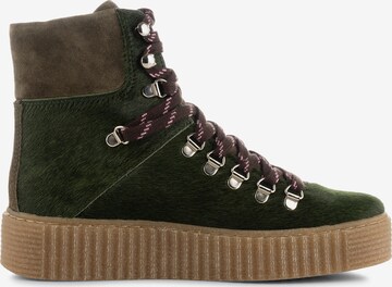 Shoe The Bear Lace-Up Ankle Boots 'AGDA' in Green