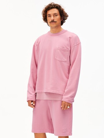 ARMEDANGELS Sweatshirt in Roze: voorkant