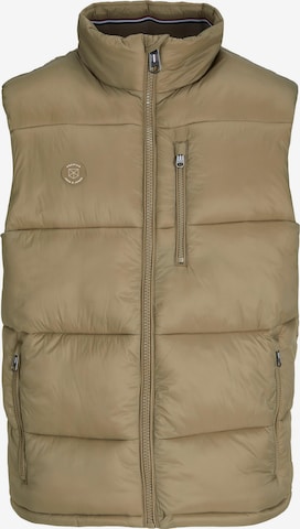 Gilet 'EDDIE' JACK & JONES en beige : devant