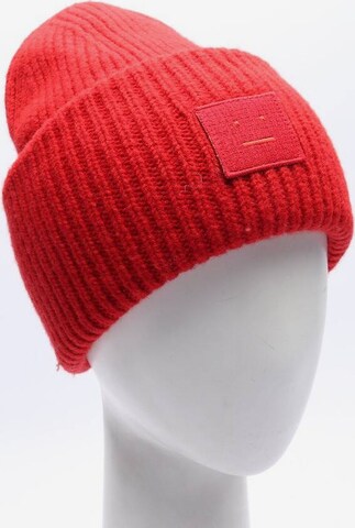 Acne Hat & Cap in M in Red: front