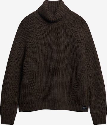 Pull-over Superdry & Co en marron : devant