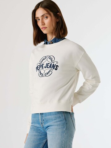 Pepe Jeans Sweatshirt 'MAAT' i vit