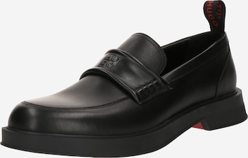 HUGO Loafer 'Lenner' värissä musta: etupuoli