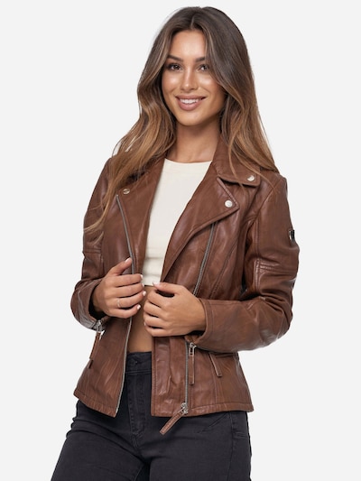 Tazzio Übergangsjacke 'F501'‌‌ in XS in braun, Produktansicht