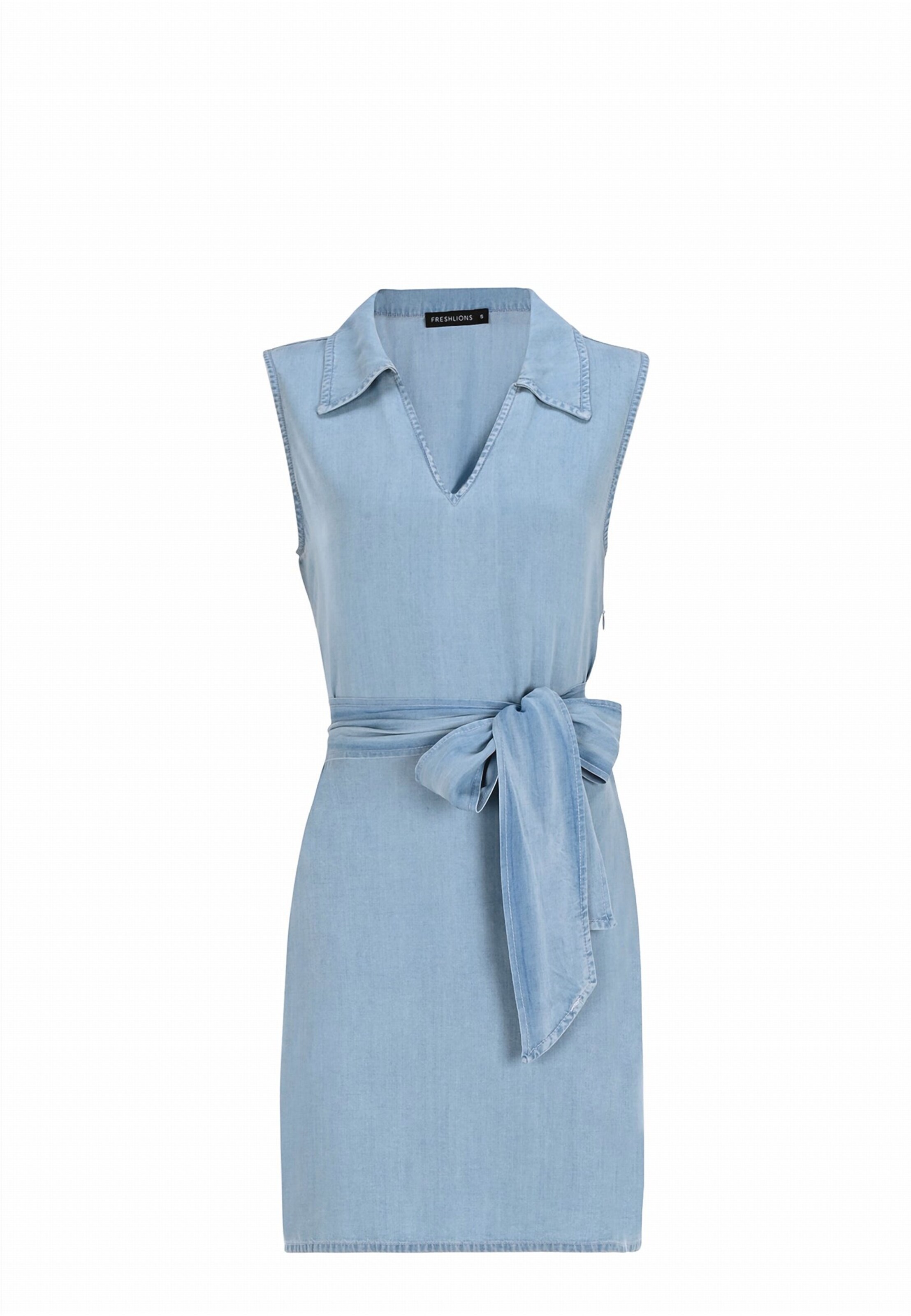 FRESHLIONS Blusenkleid 'Feelija' in Blau: Vorderseite