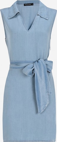 FRESHLIONS Blusenkleid 'Feelija' in Blau: Vorderseite