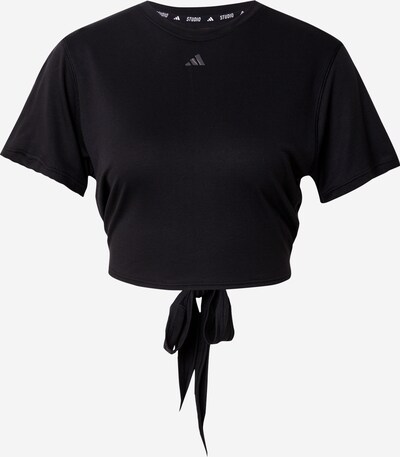 ADIDAS PERFORMANCE Sporta krekls 'Studio', krāsa - tumši pelēks / melns, Preces skats