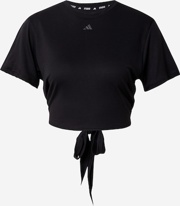 ADIDAS PERFORMANCE - Camiseta funcional 'Studio' en negro: frente