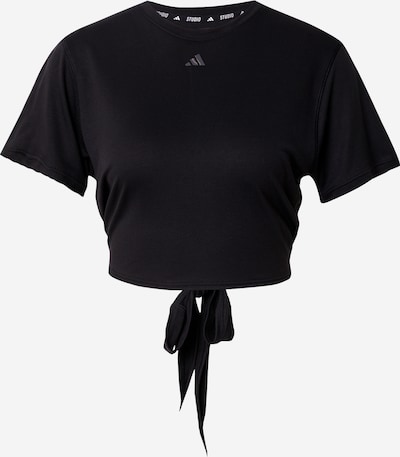 ADIDAS PERFORMANCE Functioneel shirt 'Studio' in de kleur Donkergrijs / Zwart, Productweergave
