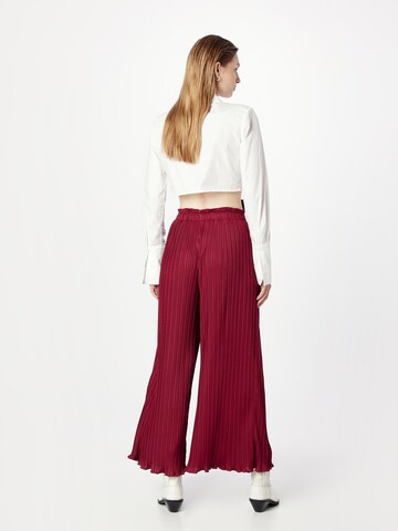 ABOUT YOU Loose fit Trousers 'Letizia' in Pink