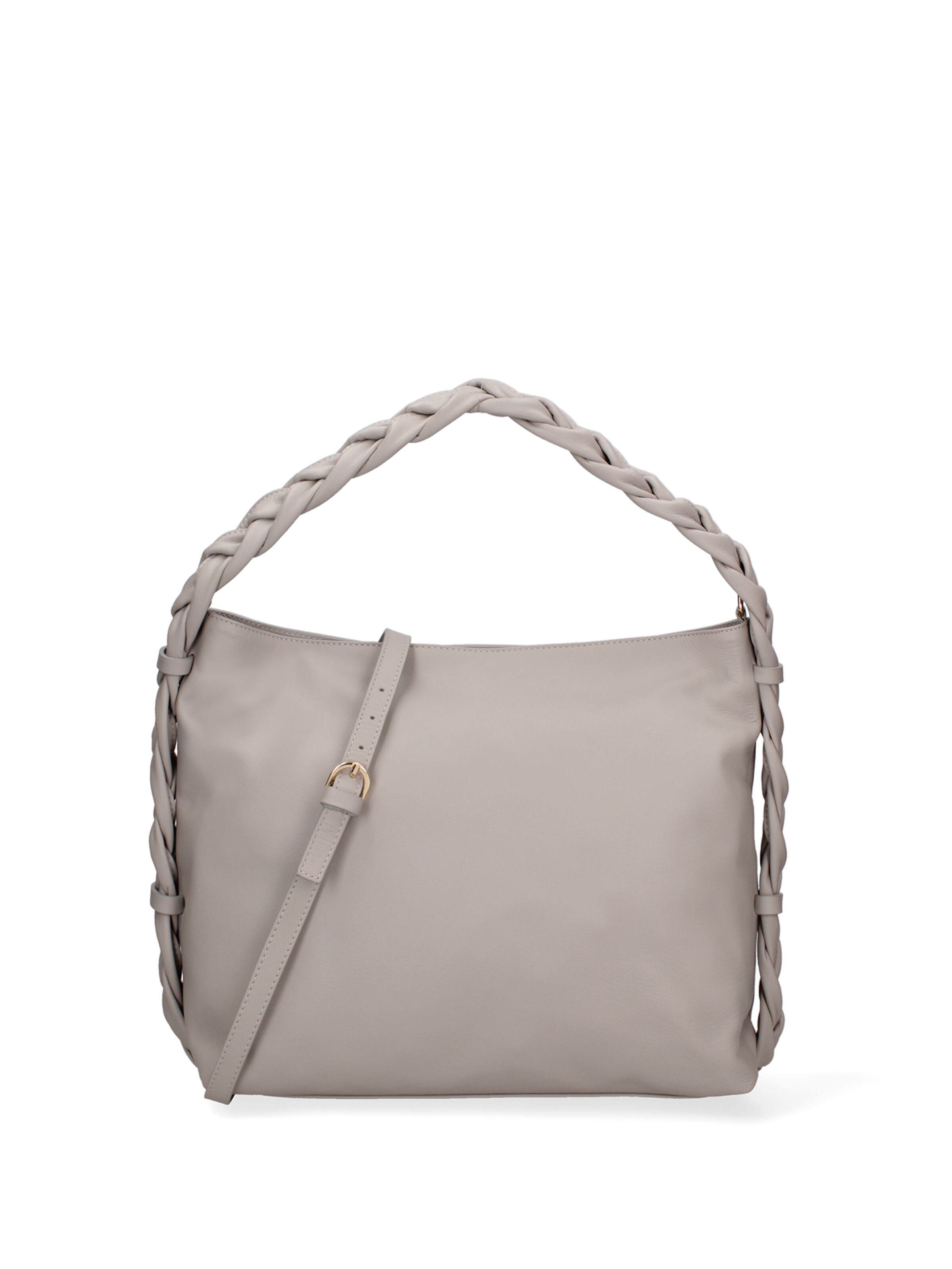Borsa a spalla di Gave Lux in grigio: frontale