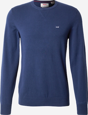 LEVI'S ® Свитер 'Lightweight Housemark Sweater' в Синий: спереди