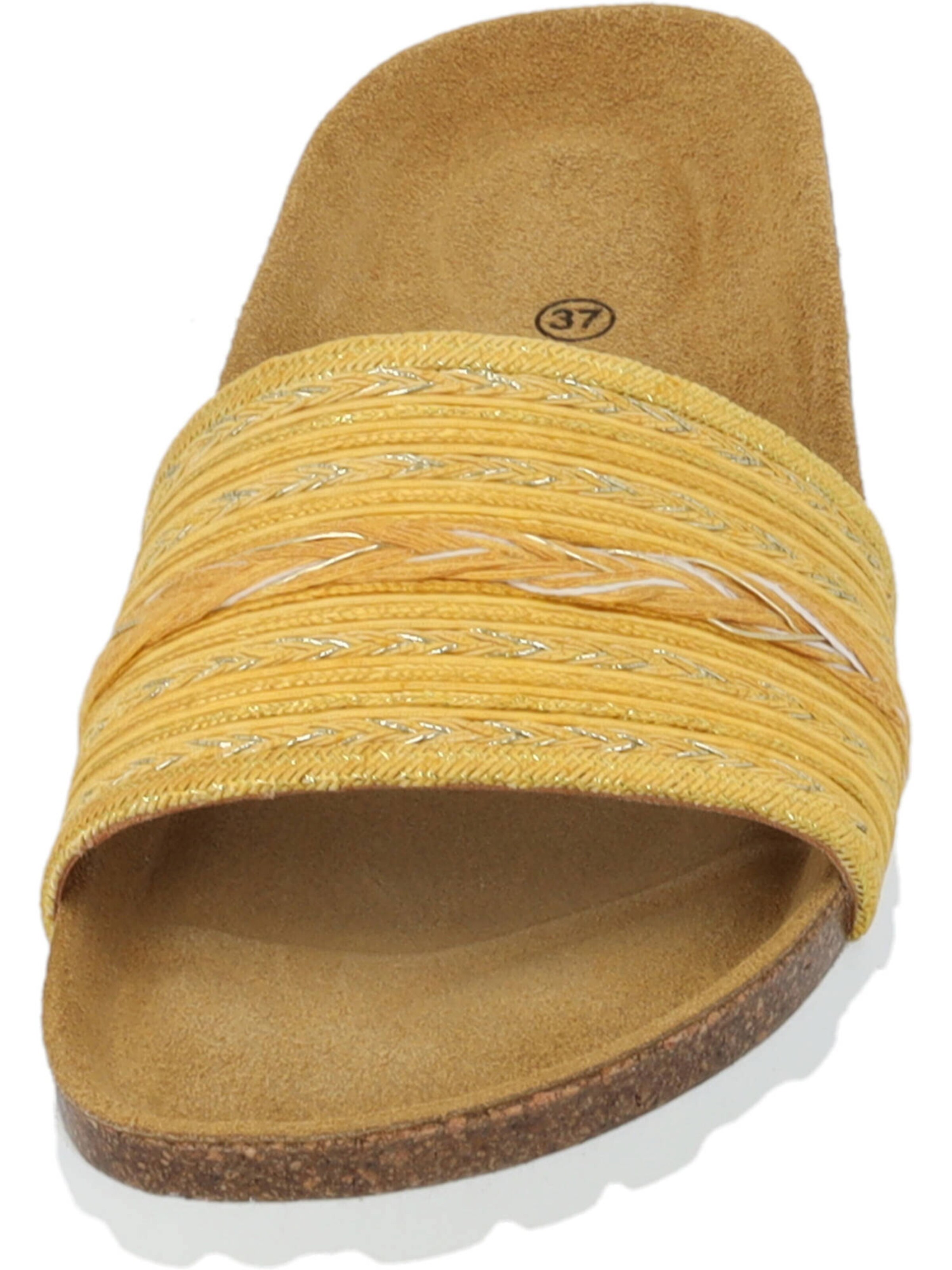 Palado by Sila Sahin - Zapatos abiertos 'Solista' en amarillo