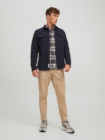 JACK & JONES Regular Fit Hemd 'Walter' in Grau