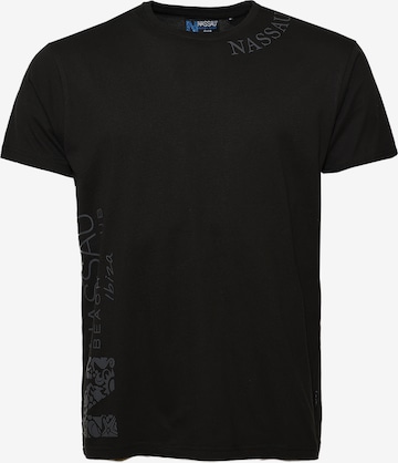 NASSAU Beach Club Shirt in Black: front