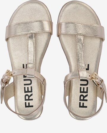 FREUDE Strap Sandals 'Alea' in Gold