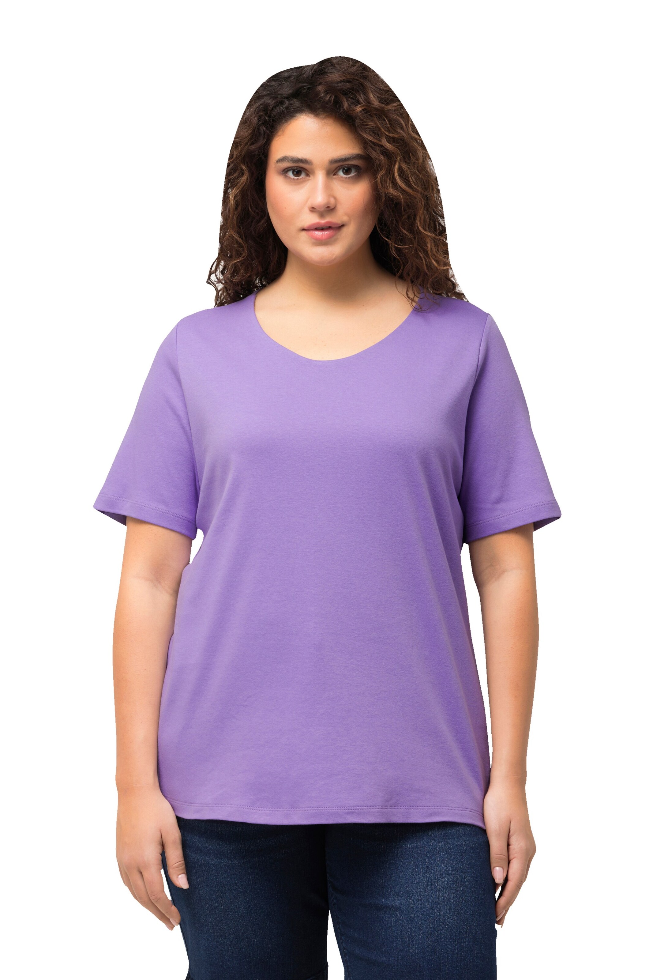 Ulla Popken Shirt in Lila: voorkant