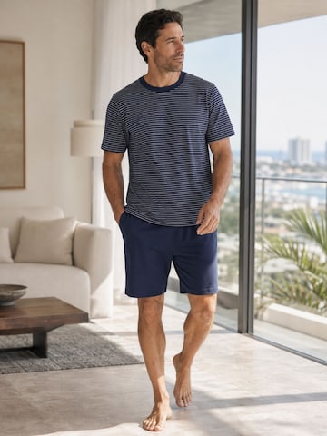 zd ZERO DEFECTS Pyjamas kort 'Modal Suihei Navy' i blå