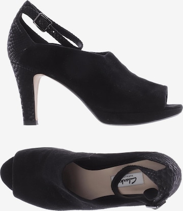 Clarks black high sales heels