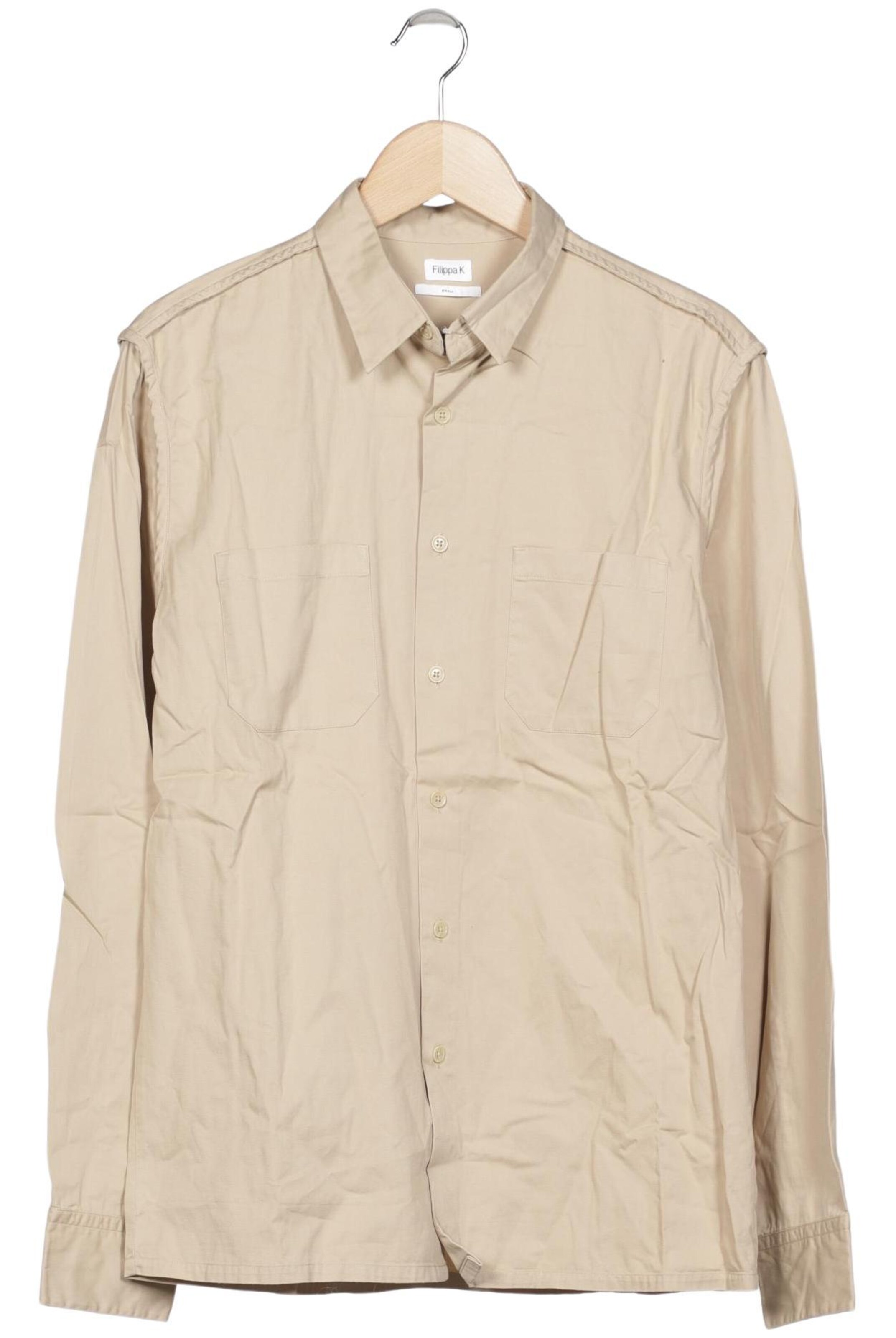 Filippa K Button Up Shirt in S in Beige: front