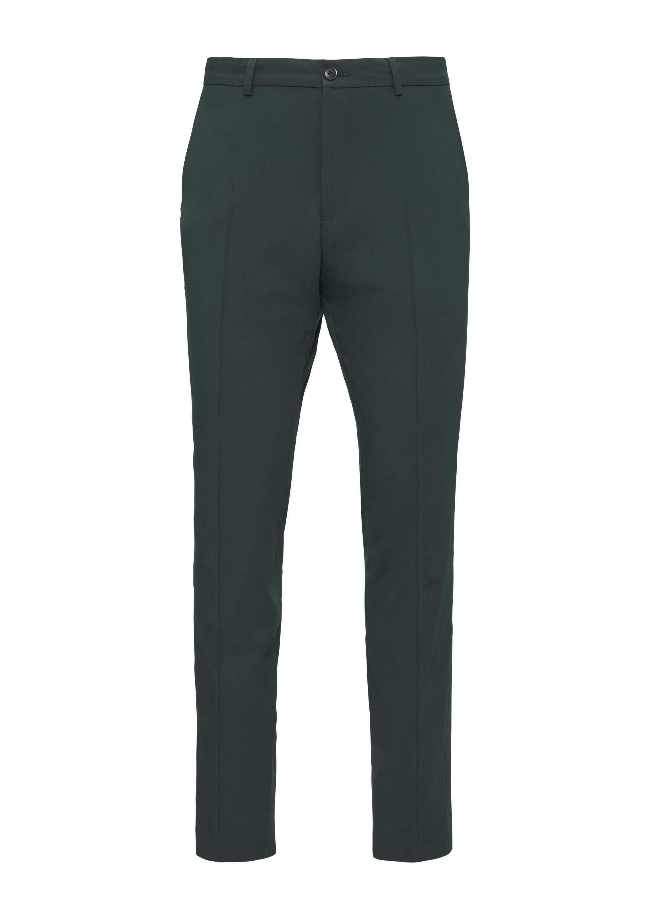 s.Oliver BLACK LABEL Úzky strih Nohavice - Zelená: predná strana