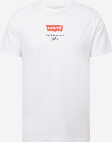 LEVI'S ® Regular T-shirt 'Housemark Graphic Tee' i vit: framsida